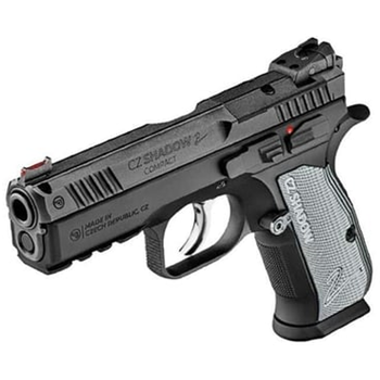 CZ-USA Shadow 2 9mm 4" Bbl 15rd Optics-Ready Compact Fiber Optic Front Sights, Fixed Black Rear Sights &amp; Manual Safety - $1199.99 - $1,199.99