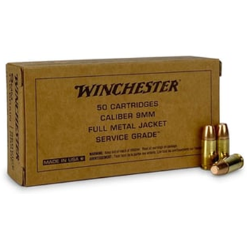 Winchester Service Grade 9mm 115 Gr FMJ 500 rounds - $121.11 w/code "5Aug24" (Free S/H over $149) - $121.11