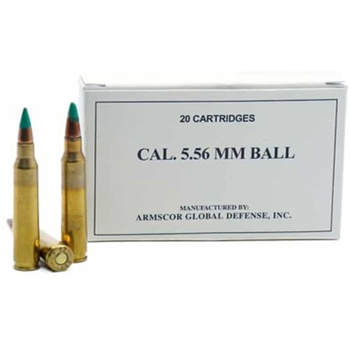Armscor 5.56x45mm 62 Grain FMJ 500 Rnds - $274.99 - $274.99