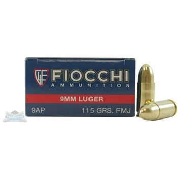 Fiocchi 9mm 115gr FMJ Ammunition 50rds - $11.99 - $11.99