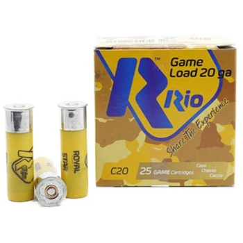 Rio Royal Star 20 Gauge Slug 7/8 oz. 2-3/4'' 1360 FPS 250 Rnds - $196.99 - $196.99