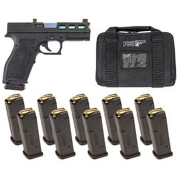 PSA Dagger Full Size S SW3 RMR Cut Non-Threaded Chameleon Barrel &amp; Lower 1/3 Day Sights, Black DLC (Rear Sight Forward) 10 - 17rd Mags &amp; Bag - $349.99 - $349.99
