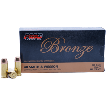 PMC Bronze 40 S&amp;W 165 Grain FMJ 1000 Rnds - $359.99 - $359.99