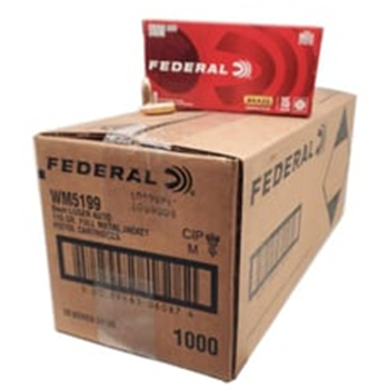 Federal Champion 9mm Luger Ammo 115 Grain FMJ Ammo Handgun Ammo - 1000 Rounds - WM5199 - $249.99 ($9.99 Flat Rate Shipping) - $249.99