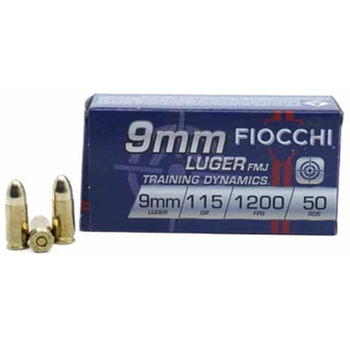 Fiocchi Training Dynamics 9mm 115 Grain FMJ 1000Rnd - $229.99 - $229.99