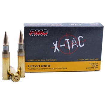 PMC X-TAC 7.62x51mm 147 Grain FMJ-BT M80 - $459.99 - $459.99