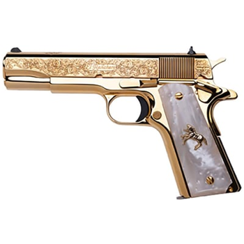 CNC Firearms Colt 1911 24K Gold .38 Super 5" Barrel 9-Rounds - $2999.99 ($9.99 S/H on Firearms / $12.99 Flat Rate S/H on ammo) - $2,999.99