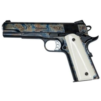 CUSTOM AND COLLECTIBLE FIREARMS SPRINGFIELD, 1911, PRESIDENTIAL, 5", 45 ACP, HAND ENGRAVED, LIMITED EDITION - $2299.99 (Free Shipping on Firearms) - $2,299.99