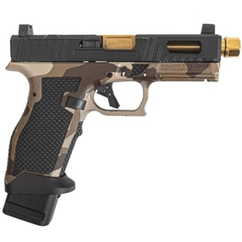 PSA Sabre Dagger Full Size - S 9mm Pistol, Tin-Threaded Barrel, W/Mag Extensions, M81 Desert Camo - $629.99 - $629.99