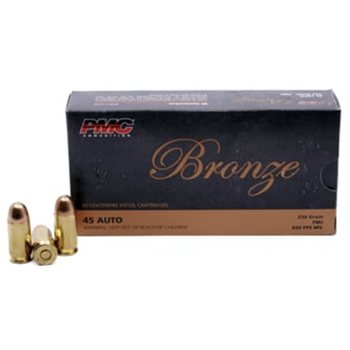 PMC Bronze 45 ACP 230 Grain FMJ - $219.99 - $219.99