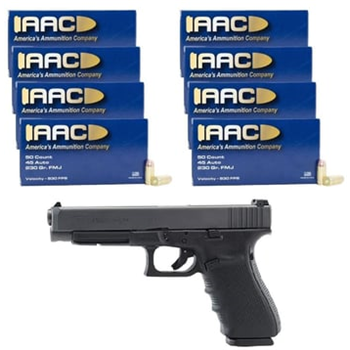 Glock 41 Gen 4 .45 Auto Pistol &amp; 400rds Of AAC .45 ACP 230gr FMJ - $599.99 - $599.99