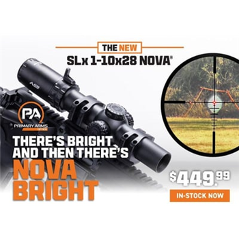 Primary Arms SLx 1-10x28mm SFP Rifle Scope - Illuminated ACSS Nova Fiber Wire Reticle - $382.49 + Free Shipping - $382.49