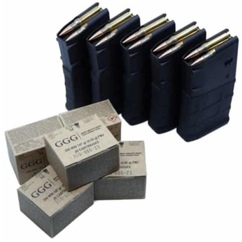 Bundle Deal: 5 Magpul AR-10 PMAGs and 100 Rounds of GGG 308 - $189.99 - $189.99