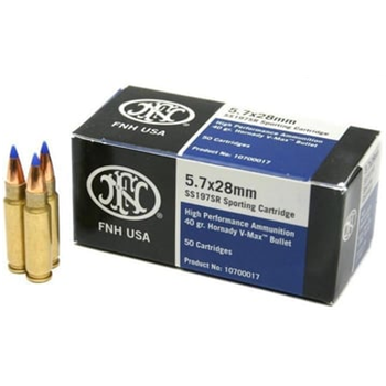 FNH 5.7x28 mm 40gr V-MAX 50 Rounds Ammunition - $24.99 - $24.99