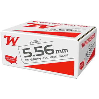 Winchester USA 5.56 Bulk Ammo 55 Gr FMJ, 500rds Bulk Pack - $249.99 - $249.99