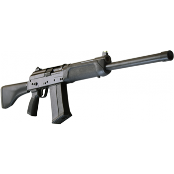 Description:   12 Gauge Semi-Automatic AK Style Shotgun by DDI. Chambered for 2 3/4 and 3" Shells, Accepts all DDI and Saiga Factory and After Market Mags and Accessories.
Product Specs
Specifications
    Compatible with all Saiga factory or after market forearm furniture, magazines and screw-on barrel devices
    Features a military style left side charging handle
    Comfortable pistol grip
    Last shot bolt hold open
    Chrome-lined barrel
    Chambered in 2-3/4" and 3â€
    Standard issue tube and butt stock can be replaced with any AR collapsible stock and buffer tube stock.
    Ambidextrous AR15 style safety selectors
    KG Guncoat finished
    Selectable 4-position gas regulator
    Fiber optic front sight (replaceable)
    Locking dust cover
    Reversible single point sling m