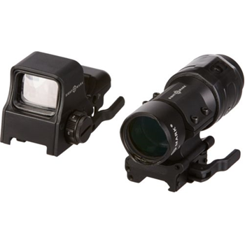 
		  	    
		  		  Description: Online Only, Do Not Call -  The Sightmark Ultra Shot QD Digital Switch and 3x Tactical Magnifier Combo includes a reflex sight and a tactical magnifier that offer great sighting range and target recognition when used together. The reflex sight features a 4-pattern illuminated red multireticle and a digital switch button on the side that easily adjusts reticle brightness from 1 - 5 settings or off. The magnifier offers a wide field of view and high-quality multicoated optics for great visibility and clarity and quick target acquisition up to 200 yards and accurate target shooting up to 100 yards
SKU# 106208037
Item #:SM26011K

		  	
