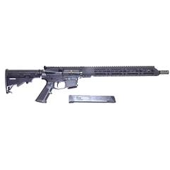 Description:   KG9 WRAITH GLOCK MAGAZINE 9MM 16" BILLET RIFLE
UPPER FEATURES:
16" 4150 Salt Bath Nitride Vanadium 1x10 9mm Barrel
15" 7075 T6 Aluminum Free Float Slim Key Mod Hand Guard
A2 Flash Hider
BCG is an Ramped Hybred 9mm with Phosphate Finish
Charging Handle
KG LOWER FEATURES:
Made from a 7075-T6 Forged Aluminum Billet
Used Glock 9mm Magazines
Picographic Safety Markings
MIL-A-8625F Type 3 Class 2 Black Hardcoat Anodized Finish
6 Position Mil-Spec Diameter Stock Set with 6.5 oz Pistol Caliber Buffer
Comes with 1 -33rd Magazine
