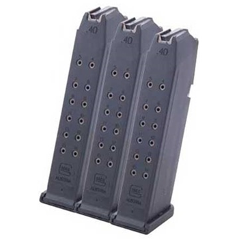 
		  	    
		  		  Description: Online Only, Do Not Call, one coupon per order - Coupon "LDD" for $10 Off $99 + Free S/H or Coupon "LDN" for $20 off $200 + free shipping - 17/34 9mm 17-Rd Mag 3-Pack
Cartridge: 9 mm Luger
Capacity: 17-Round
Quantity: 3
Finish: Black
Material: Polymer
Description
Specs
Convenient, Money-Saving 3-Paks Of Factory Mags For Popular Models
Genuine GlockÂ® factory magazines ensure smooth, reliable feeding and help you stay confident your pistol will perform reliably. Manufactured to GlockÂ® specifications in Austria by GlockÂ®. Features a round count indicator on rear face of mag body and the standard factory base plate. Also available bundled with a rugged Uncle Mikeâ€™s molded-Kydex two-mag belt pouch. Tension screw system lets you adjust the amount of retentio