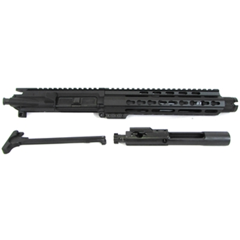 
		  	    
		  		  Description:  Click here for more couponsPickett's Mill Armory 7.5" M4 Upper Receiver is a flat top, drop in receiver, ready to be mounted to any Mil-Spec AR-15 lower receiver! This fully mil-spec compliant receiver provides a high-quality upper for any shooter. The assembled item comes with the following items: Upper Receiver, Forward Assist, Ejection Port Door, Barrel Nut. 7.5" M4 Profile Barrel and A2 Flash Hider. Bolt Carrier Group and Charging Handle are INCLUDED.
â€¢7.5" Contoured Steel Barrel
â€¢4150 Chrome Moly 1 in 7" twist rate
â€¢.223 Wylde Barrel (will safely and accurately fire both .223 and 5.56)
â€¢HPT/MPI
â€¢M4 Feed ramps
â€¢Low Profile Steel Gas Block
â€¢Stainless Steel pistol-length gas tube
â€¢Direct Gas Impingement
â€¢KAK Flash Can
â€¢Free Float 7" K