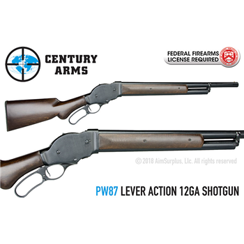 Century Arms PW87 Lever Action 12 Gauge Shotgun - $319.95 | Gunwatcher.com