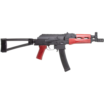   PSA AK-V 9mm Red Wood Triangle Side Folding Pistol - $899.99