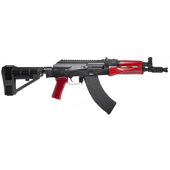   PSA AK-P Red Wood SBA4 Pistol 7.62x39 10.5" 30 Rnd - $719.99 - $719.99