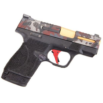   Wetwerks M&P Shield w/ Night Sights Pistol 9mm Multicam Red Apex Red Flat Trigger - $1499.92