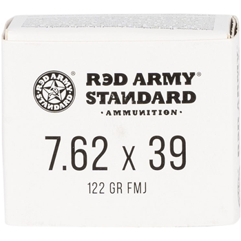   Red Army Standard 7.62x39mm 122gr FMJ 20rd - $5.99