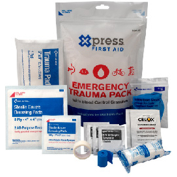   Xpress First Aid Emergency Trauma Pack with Bleed Control Granules - $16.94 (Free S/H over $25) - $16.94