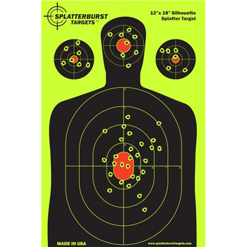   Splatterburst Targets 50 Pack 12"x18" Silhouette Splatter Targets MADE IN USA - $30.99 + Free Shipping - $30.99