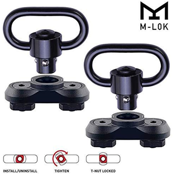   Gogoku M-lok Sling Mount Sling Swivel 2 Packs 1.25 Inch Adapter Attachment - $6.59 (Free S/H over $25) - $6.59