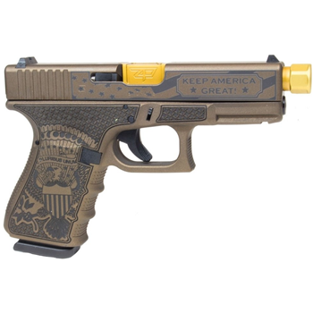   Glock G19 GEN4 Compact "Trump" Edition 9mm Pistol, Threaded Barrel - $899.99 - $899.99