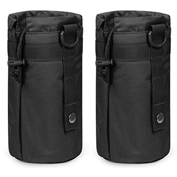   Gogoku Molle Pouch 2 Packs Water Bottle Pouch Holder, Adjustable Tactical MOLLE Drawstring Water Bottle Carrier Belt - $9.79 (Free S/H over $25) - $9.79