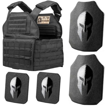   AR550 Body Armor Shooters Cut and Spartan Plate Carrier Entry Level Package - $319.99