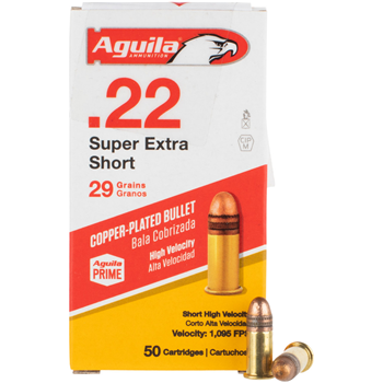   Aguila .22 29gr Super Extra Short High Velocity Box of 50 - $4.49
