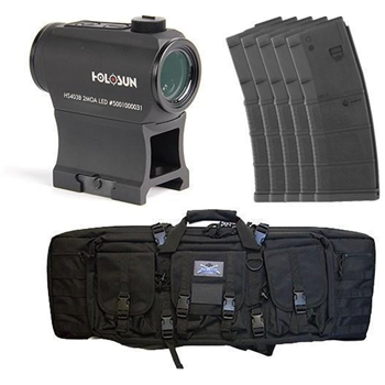   Holosun Micro Red Dot w/ PSA 36" Single Gun Case & Five MFT 30 Rnd 5.56 AR-15 Mags - $219.99 - $219.99