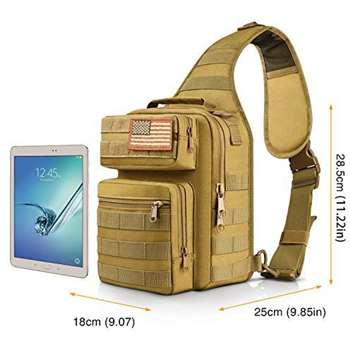   CVLIFE Tactical Sling Bag Pack - $16.79 w/code "MIPYKG7M" (Free S/H over $25) - $16.79