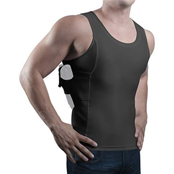   Menâ€™s Compression Concealed Carry Holster Tank Top Shirt - $25.99 + Free Shipping - $25.99