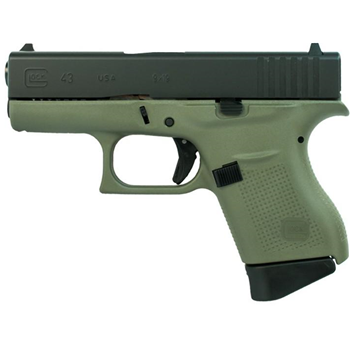   Glock 43 9mm 3.41" 6 Rnd Battlefield Green - $499.99 - $499.99