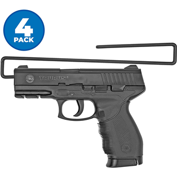   Gun Accessories Under Shelf Vinyl Coated Metal Handgun Pistol Hangers (Pack of 4), Black - $7.99 (Free S/H over $25) - $7.99