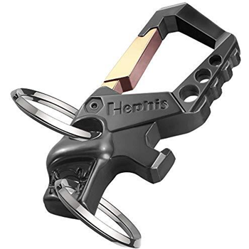   Hephis Heavy Duty Key Chain Bottle Opener, Carabiner (Black and Gold) - $9.99 (Free S/H over $25)