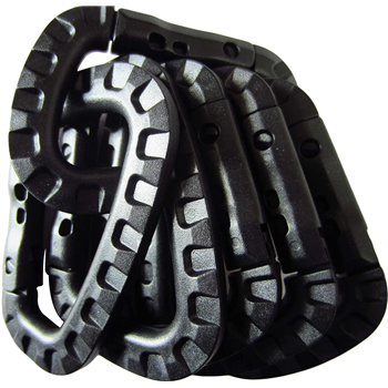  6 pcs Tactical Carabiner Keychain Rings (4 Colors) - $8.89 (Free S/H over $25) - $8.89