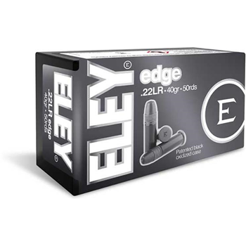   Eley Edge .22 LR Ammunition Flat Nose 5000 Rnd (100 Boxes) - $1119 (Free S/H over $99 w/code "FREESHIP")