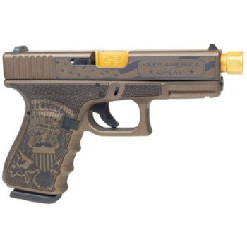   Glock 19 Trump Threaded Barrel 9mm Pistol, Flat Dark Earth - $899.99 - $899.99