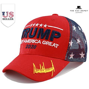  The Hat Depot Exclusive Donald Trump 2020"Keep America Great/Make America Great Again 3D Signature Cap - $13.95 (Free S/H over $25) - $13.95