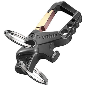   Hephis Heavy Duty Key Chain Bottle Opener, Carabiner (Black and Gold) - $9.99 (Free S/H over $25) - $9.99