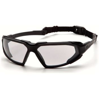  Pyramex Highlander Safety Eyewear, Black Frame/Clear Anti-Fog Lens - $5.99 (Free S/H over $25) - $5.99