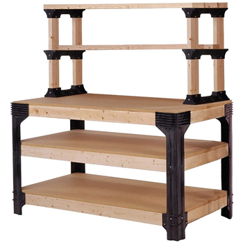   2x4basics Custom Work Bench and Shelving Storage System (No Lumber) - $52.05 + Free Shipping - $52.05