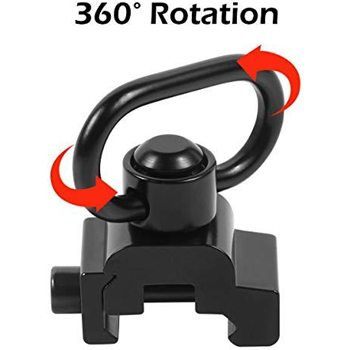   Gogoku QD Sling Mount Sling Swivel Quick Detach/Release 1.25" Push Button QD Sling Swivels Mount Adapter Base Attachment - $4.79 (Free S/H over $25) - $4.79
